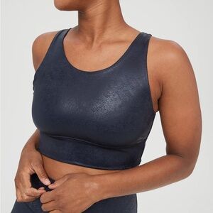 Offline by Aerie The Hugger Crackle Steel Blue Sports Bra XL